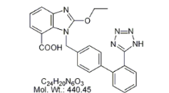 Candesartan Cilexetil EP Impurity G;Candesartan (Acid);2-Ethoxy-3-[[4-[2-(1H-tetrazol-5-yl)phenyl]phenyl]methyl]-3H-benzoimidazole-4-carboxylic acid|   C24H20N6O3440.45