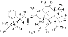 2-Debenzoyl-2-pentenoyl Docetaxel (or) Docetaxel Imp A ;2-O-Desbenzoyl-2-O-Tiglyl Docetaxel ; 5β,20-Epoxy-1,7β,10β-trihydroxy-9-oxotax-11-ene-2α,4,13α-triyl 4-acetate 13-[(2R,3S)-3-[[(1,1-dimethylethoxy)carbonyl]amino]-2-hydroxy-3-phenyl propanoate] 2-[(2E)-2-methylbut-2-enoate]; | 1412898-66-8