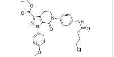 Apixaban Impurity J; Ethyl-6-( 4-( 5-chloropentamido )phenyl)-l-( 4-methoxyphenyl)-7 -oxo-4,5 ,6,7- tetrahydro-IH- pyrazolo[3,4-c]pyridine-3-carboxylate. (APB-IX ethyl ester) | 141823-20-2