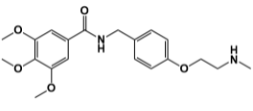 3,4,5-Trimethoxy-N-(4-(2-(methylamino)ethoxy)benzyl)benzamide ;3,4,5-Trimethoxy-N-(4-(2-(methylamino)ethoxy)benzyl)benzamide  |1445977-42-3