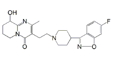 RisperidoneEP Impurity C Or 9-Hydroxy Risperidone  ;((9RS)-3-[2-[4-(6-Fluoro-1,2-benzisoxazol-3-yl)piperidin-1-yl]ethyl]-9-hydroxy-2-methyl-6,7,8,9-tetrahydro-4H-pyrido[1,2-a]pyrimidin-4-one) |144598-75-4