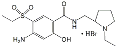 Amisulpride EP Impurity B ; 4-Amino-N-[[(2RS)-1-ethylpyrrolidin-2-yl]methyl]-5-(ethylsulfonyl)-2-hydroxybenzamide HBr |  148516-54-5