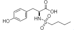 Tirofiban Impurity A ;Tirofiban RC2; Desbutylpiperidine Tirofiban ; (S)-2-(Butylsulfonamido)-3-(4-hydroxyphenyl)propanoic acid |149490-60-8