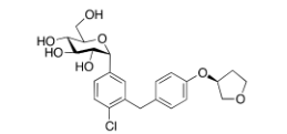 Empagliflozin α-Anomer;(1R)-1,5-Anhydro-1-C-[4-chloro-3-[[4-[[(3S)-tetrahydro-3-furanyl]oxy] phenyl]methyl]phenyl]-D-glucitol|1620758-33-9