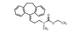 Nortriptyline EP Impurity G ; ethyl (3-(10,11-dihydro-5H-dibenzo[a,d][7]annulen-5-ylidene)propyl)(methyl)carbamate | 16234-88-1