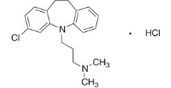 Clomipramine HCl ;  3-(3-Chloro-10,11-dihydro-5H-dibenzo[b,f]azepin-5-yl)-N,N-dimethylpropan-1-amine hydrochloride  |   17321-77-6