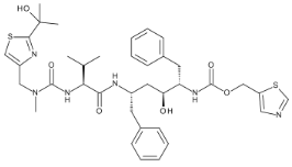 Ritonavir EP Impurity E ;Ritonavir BP Impurity E ; Hydroxy Ritonavir (USP) ; Thiazol-5-yl-methyl [(1S,2S,4S)-1-benzyl-2-hydroxy-4-[[(2S)-2-[[[[2-(1-hydroxy-1-methylethyl)thiazol-4-yl]methyl]methylcarbamoyl]amino]-3-methylbutanoyl]amino]-5-phenylpentyl]carbamate  |  176655-56-4