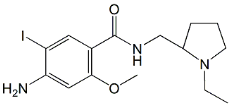 Amisulpride EP Impurity C ; 4-Amino-N-[[(2RS)-1-ethylpyrrolidin-2-yl]methyl]-5-iodo-2-methoxybenzamide  |  176849-91-5