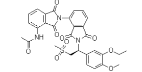 (S)-N-(2'-(1-(3-Ethoxy-4-methoxyphenyl)-2-(methylsulfonyl)ethyl)-1,1',3,3'-tetraoxo-[2,4'-biisoindolin]-4-yl)acetamide ; Apremilast dimer Impurity  | 1802246-60-1