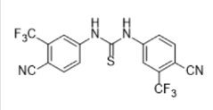 Enzalutamide Impurity 7;1,3-bis(4-cyano-3-(trifluoromethyl)phenyl)thiourea;Thiourea, 1,3-Bis(4-cyano-3-(trifluoromethyl)phenyl)|1839619-50-9