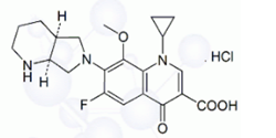Moxifloxacin Hydrochloride ; 1-Cyclopropyl-6-fluoro-8-methoxy-7-[(4aS,7aS)-octahydro-6H-pyrrolo[3,4-b]pyridin-6-yl]-4-oxo-1,4-dihydroquinoline-3-carboxylic acid hydrochloride  | 186826-86-8