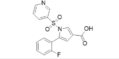 5-(2-fluorophenyl)-1-(pyridin-3-ylsulfonyl)-1H-pyrrole-3-carboxylic acid | 1883595-37-6