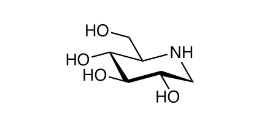 1-Deoxynojirimycin;(2R,3R,4R,5S)-2-(hydroxymethyl)piperidine-3,4,5-triol |19130-96-2