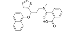 Duloxetine Phthalamide Impurity; 2-[[Methyl[(3S)-3-(1-naphthalenyloxy)-3-(2-thienyl)propyl]amino]carbonyl]benzoic Acid  |  199191-67-8