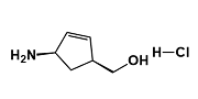 (1S,4R)-(4-Aminocyclopent-2-enyl)methanol hydrochloride; 168960-19-8
