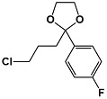 4-chloro-1-(4-fluorophenyl)-1,1-(ethylenedioxy)butane; 3308-94-9