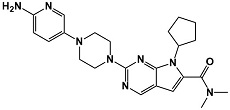 2-(4-(6-aminopyridin-3-yl)piperazin-1-yl)-7-cyclopentyl-N,N-dimethyl-7H-pyrrolo[2,3-d]pyrimidine-6-carboxamide