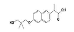 2-(6-(3-Hydroxy-2,2-dimethylpropoxy)naphthalen-2-yl)propanoic Acid;2601735-81-1