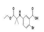 2-Bromo-5-[(2-ethoxy-1,1-dimethyl-2-oxoethyl)amino]benzoic acid/1875670-82-8