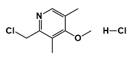 Omeprazole EP Impurity XI ; 2-Chloromethyl-3,5-dimethyl-4-methoxypyridine HCl  |   86604-75-3