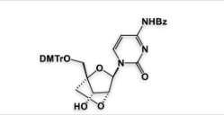 5'DMT-LNA-N6-Bz-C; N4-Benzoyl-5’-O-(4,4’-dimethoxytrityl)-2’-O,4’-C-methylenecytidine;Benzamide, N-[1-[2,5-anhydro-4-C-[[bis(4-methoxyphenyl)phenylmethoxy]methyl]-α-L-lyxofuranosyl]-1,2-dihydro-2-oxo-4-pyrimidinyl]- |206055-73-4