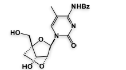 LNA-N4-Bz-methl-C ;N4-Banzoyl-5-methyl-2'-O,4'-C-methylenecytidine;(1S,3R,4R,7S)-7-hydroxy-1-hydroxymethyl-3-(5-methyl-4-N-benzoylcytosine-1-yl)-2,5-dioxabicyclo[2.2.1]heptane |206055-81-4