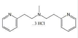 Betahistine EP Impurity C (3 HCl) ;N-Methyl-2-(pyridin-2-yl)-N-[2-(pyridin-2-yl)ethyl]ethanamine trihydrochloride;N-Methyl-N,N-bis(2-pyridylethyl)amine trihydrochloride |2095467-43-7 (3 HCl)