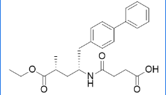 Sacubutril-(2R,4R) Isomer ; Sacubitril-(2R,4R) Isomer; 4-(((2R,4R)-1-([1,1'-Biphenyl]-4-yl)-5-ethoxy-4-methyl-5-oxopentan-2-yl)amino)-4-oxobutanoic Acid |2259708-00-2
