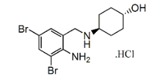 Ambroxol HCl ;Ambroxol Hydrochloride ; trans-4-[[(2-Amino-3,5-dibromophenyl)methyl]amino]cyclohexanol hydrochloride ;trans-4-[(2-Amino-3,5-dibromobenzyl)amino]cyclohexanol hydrochloride  |  23828-92-4