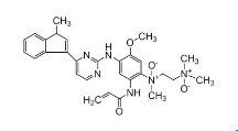 N-N-Oxide impurity  ;N1-(2-Acrylamido-5-methoxy-4-((4-(1-methyl-1H-indol-3-yl)pyrimidin-2-yl)amino)phenyl)-N1,N2,N2-trimethylethane-1,2-diamine Dioxide; |2411395-23-6