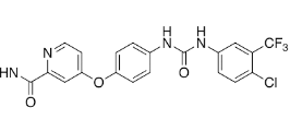 Sorafenib (Base) ;  4-[4-[[[[4-Chloro-3-(trifluoromethyl)phenyl]amino]carbonyl]amino]phenoxy]-N-methyl-2-pyridinecarboxamide ;284461-73-0