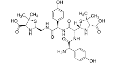 Amoxicilloic Acid Dimer ;(2S,4S)-2-((R)-1-((R)-2-Amino-2-(4-hydroxyphenyl)acetamido)-2-(((R)-2-((((2S,4S)-4-carboxy-5,5-dimethylthiazolidin-2-yl)methyl)amino)-1-(4-hydroxyphenyl)-2-oxoethyl)amino)-2-oxoethyl)-5,5-dimethylthiazolidine-4-carboxylic acid  |297175-66-7