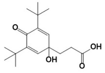 Propofol Impurity 12;3-(3,5-Di-tert-butyl-1-hydroxy-4-oxocyclohexa-2,5-dien-1-yl)propanoic acid/83237-15-4