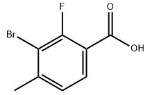 3-BROMO-2-FLUORO-4-METHYL-BENZOIC ACID;Benzoic acid, 3-bromo-2-fluoro-4-methyl/1427382-06-6