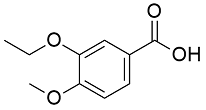 3 -ethoxy-4-methoxybenzoic acid; 2651-55-0