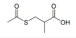 Captopril EP Impurity G ;  Captopril Acetyl Impurity ;  3-Acetylsulfanyl-2-methylpropanoic acid |33325-40-5 ;
