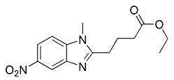 Bendamustine Nitro Ethyl Ester Impurity ;  4-(5-Nitro-1-methyl-1H-benzo[d]imidazol-2-yl)butanoic acid ethyl ester |  3543-72-4