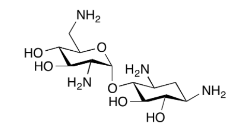 Neamine ;2-Deoxy-4-O-(2,6-diamino-2,6-dideoxy-α-D-glucopyranosyl)-D-streptamine; Neamine; Nebramycin X; Negamicin; O-2,6-Diamino-2,6-dideoxy-α-D-glucopyranosyl-(1→4)-1,3-diamino-1,2,3-trideoxy-D-myo-inositol;  3947-65-7