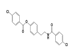 [4-[2-[(4-chlorobenzoyl)amino]ethyl]phenyl] 4-chlorobenzoate;41859-56-7