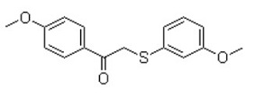 1-(4-Methoxyphenyl)-2-((3-methoxyphenyl)-thio)ethanone;63675-73-0