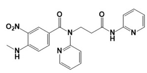 4-(methylamino)-3-nitro-N-(3-oxo-3-(pyridin-2-ylamino)propyl)-N-(pyridin-2-yl)benzamide/2931469-63-3