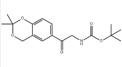 TERT-BUTYL(2-2(2,2DIMETHYL-4H-BENZO(D)(1,3)DIOXIN-6-YL)-2-OXOETHYLCARBONATE ;Carbamic acid, [2-(2,2-dimethyl-4H-1,3-benzodioxin-6-yl)-2-oxoethyl]-, 1,1-dimethylethyl ester |452339-71-8