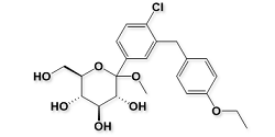 Dapagliflozin Impurity; (3R,4S,5S,6R)-2-(4-Chloro-3-(4-ethoxybenzyl)phenyl)-6-(hydroxymethyl)-2-methoxytetrahydro-2H-pyran-3,4,5-triol | 461432-24-6
