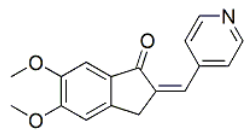 Donepezil Pyridine Dehydro Impurity ; 5,6-Dimethoxy-2-(pyridin-4-ylmethylene)indan-1-one | 4803-74-1
