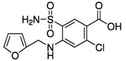 Furosemide Impurity-A ;IsoFurosemide;2-Chloro-4-[(furan-2-ylmethyl)amino]-5-sulfamoylbenzoic acid;5-(Aminosulfonyl)-2-chloro-4-[(2-furanylmethyl)amino]benzoic Acid ;  4818-59-1