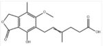 (Z)-Mycophenolic Acid;6-(1,3-dihydro-4-hydroxy-6-methoxy-7-methyl-3-oxo-5-isobenzofuranyl)-4-methylhex-4-enoic acid/483-60-3