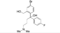 4-Descyano 4-Bromo Citadiol ;1-[4-Bromo-2-(hydroxymethyl)phenyl]-4-(dimethylamino)-1-(4-fluorophenyl)butan-1-ol; [4-Bromo-2-(hydroxymethyl)phenyl](4-fluorophenyl)[3-(dimethylamino)propyl]methanol | 488148-10-3
