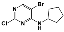 5-Bromo-2-chloro-N-cyclopentylpyrimidin-4-amine,  733039-20-8
