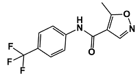 Leflunomide; 5-Methylisoxazole-4-(4-trifluoromethyl)carboxanilide  |  75706-12-6