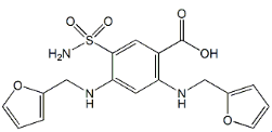 Furosemide EP Impurity D ;2,4-Bis[(Furan-2-ylmethyl)amino]-5-sulfamoylbenzoic acid  |5046-19-5